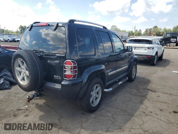 2005 Jeep Liberty Limited with VIN 1J8GL58K05W711624, listed as a Copart auction lot 62479315 with 138,904 mi miles and Salvage title. Bid and sale history available at DreamBid. Image 3.