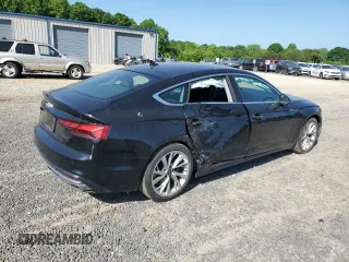 2022 Audi A5 Sportback Premium with VIN WAUABCF51NA032716, listed as a Copart auction lot 52808484 with 55,473 mi miles and Salvage Title. Bid and sale history available at carsss.com. Image 3.