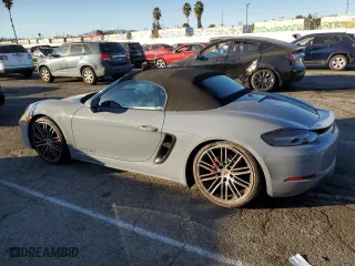 2023 Porsche 718 Boxster GTS 4.0 with VIN WP0CD2A86PS216290, listed as a Copart auction lot 85533004 with 0 mi miles and Salvage Title. Bid and sale history available at carsss.com. Image 2.
