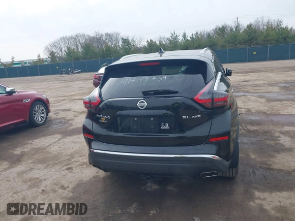 2019 Nissan Murano SL z VIN 5N1AZ2MS4KN153502, wystawiony jako IAAI lot #41827759 z przebiegiem 88 792 mil mil oraz . Historia ofert i sprzedaży dostępna na DreamBid. Obrazek 16.