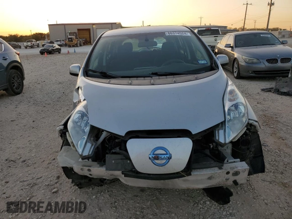 2017 Nissan LEAF SL with VIN 1N4BZ0CP3HC311039, listed as a Copart auction lot 80374524 with 59,869 mi miles and Salvage Title. Bid and sale history available at carsss.com. Image 5.