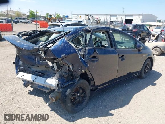 2013 Toyota Prius One with VIN JTDKN3DU2D1729948, listed as a IAAI auction lot 40057479 with 163,534 mi miles and . Bid and sale history available at DreamBid. Image 4.