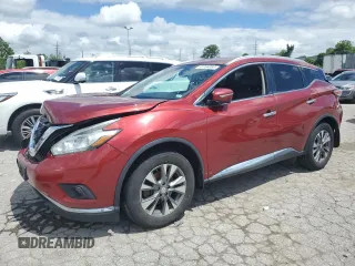2015 Nissan Murano Platinum with VIN 5N1AZ2MH2FN210306, listed as a Copart auction lot 53768064 with 100,544 mi miles and Salvage Title. Bid and sale history available at carsss.com. Image 1.