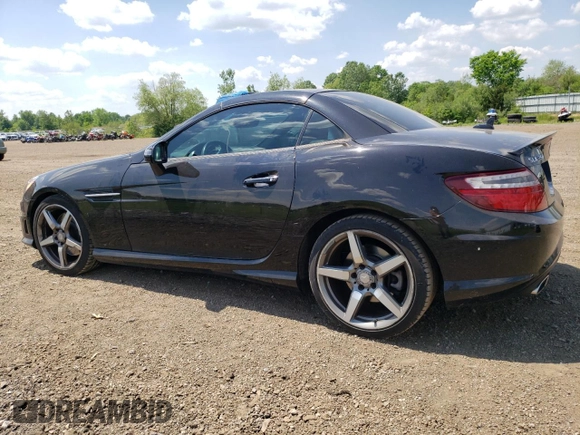 2015 Mercedes-Benz SLK-Class SLK 350 with VIN WDDPK5HA0FF110366, listed as a Copart auction lot 55655064 with 45,317 mi miles and Salvage Title. Bid and sale history available at carsss.com. Image 2.