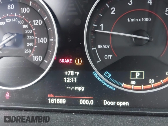 2013 BMW 3 Series 328i with VIN WBA3C1C58DF441909, listed as a IAAI auction lot 41915194 with 161,689 mi miles and . Bid and sale history available at carsss.com. Image 7.