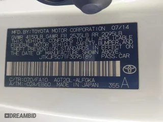 2015 Scion tC with VIN JTKJF5C71F3095189, listed as a IAAI auction lot 41847417 with 129,164 mi miles. Bid and sale history available at carsss.com. Image 9.
