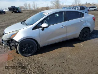 2015 Kia Rio LX with VIN KNADM4A39F6514695, listed as a Copart auction lot 52280395 with 136,824 mi miles and Salvage Title. Bid and sale history available at carsss.com. Image 1.