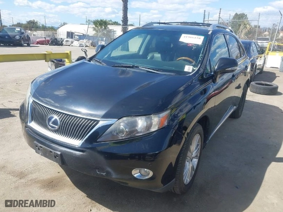 2010 Lexus RX 450h with VIN JTJBC1BA0A2032056, listed as a IAAI auction lot 41966158 with 222,070 mi miles. Bid and sale history available at carsss.com. Image 2.