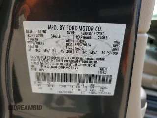 2008 Ford Escape Hybrid z VIN 1FMCU49H38KA03178, wystawiony jako Copart lot #59577115 z przebiegiem 223 992 mil mil oraz Szkoda całkowita • Salvage title. Historia ofert i sprzedaży dostępna na DreamBid. Obrazek 13.