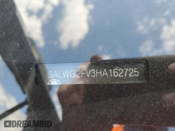 2017 Land Rover Range Rover Sport SE with VIN SALWG2FV3HA162725, listed as a Copart auction lot 56006925 with 134,296 mi miles and Clean title. Bid and sale history available at DreamBid. Image 12.