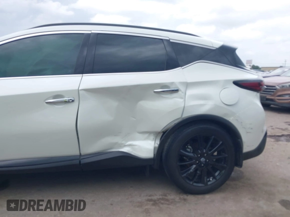 2023 Nissan Murano SV with VIN 5N1AZ2BJ2PC141944, listed as a IAAI auction lot 42159122 with 16,347 mi miles and . Bid and sale history available at DreamBid. Image 6.