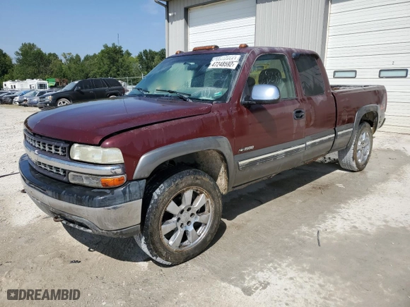 2000 Chevrolet Silverado 1500 LS with VIN 2GCEK19T6Y1133994, listed as a Copart auction lot 47248592 with 282,940 mi miles and Non Repairable. Bid and sale history available at carsss.com. Image 2.
