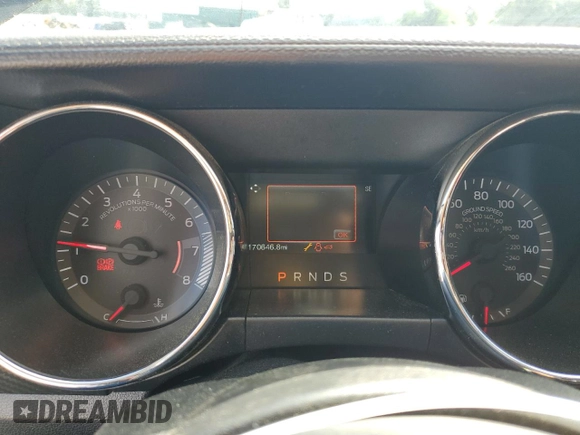 2017 Ford Mustang V6 with VIN 1FATP8EM9H5343722, listed as a Copart auction lot 56853995 with 170,646 mi miles and Salvage title. Bid and sale history available at DreamBid. Image 9.