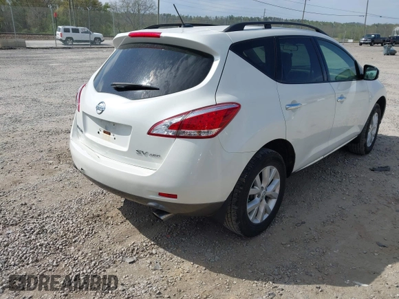 2012 Nissan Murano SV with VIN JN8AZ1MW7CW207425, listed as a IAAI auction lot 42065813 with 139,127 mi miles and . Bid and sale history available at carsss.com. Image 4.
