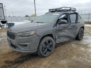 2019 Jeep Cherokee Latitude Plus with VIN 1C4PJMLNXKD488122, listed as a Copart auction lot 87027114 with 94,544 mi miles and Salvage title. Bid and sale history available at DreamBid. Image 1.