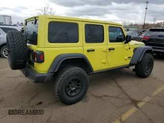 2022 Jeep Wrangler Unlimited High Tide with VIN 1C4HJXDG0NW204141, listed as a Copart auction lot 77570924 with 58,114 mi miles and Salvage Title. Bid and sale history available at DreamBid. Image 3.