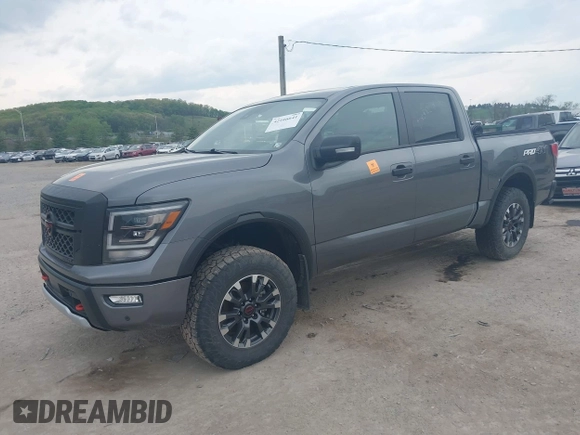 2023 Nissan Titan SV with VIN 1N6AA1ED7PN106443, listed as a IAAI auction lot 42166641 with 25,814 mi miles and . Bid and sale history available at DreamBid. Image 2.