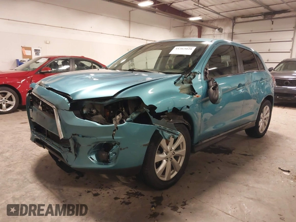 2014 Mitsubishi Outlander Sport ES with VIN 4A4AR3AU1EE021925, listed as a IAAI auction lot 41263028 with 87,867 mi miles. Bid and sale history available at carsss.com. Image 20.