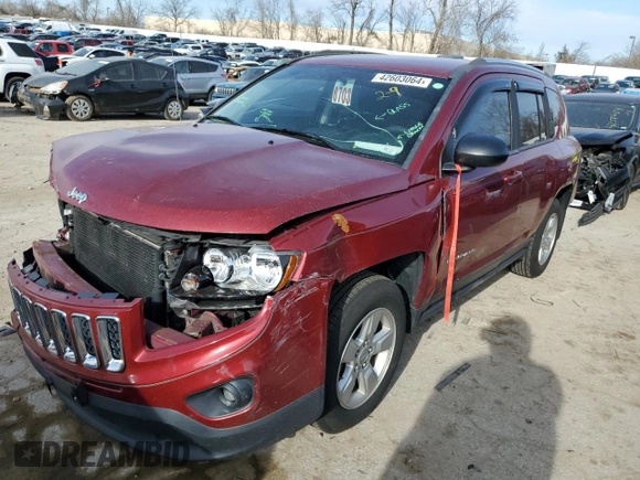 2015 Jeep Compass Sport with VIN 1C4NJCBA7FD190830, listed as a Copart auction lot 42603064 with 106,758 mi miles and Salvage Title. Bid and sale history available at DreamBid. Image 1.