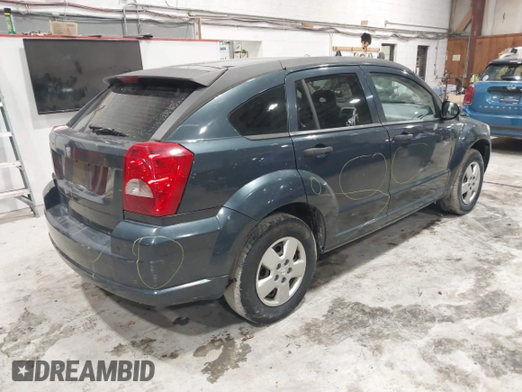 2007 Dodge Caliber with VIN 1B3HB28B27D321850, listed as a IAAI auction lot 41617311 with 180,446 mi miles. Bid and sale history available at carsss.com. Image 4.