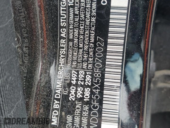 2008 Mercedes-Benz C 300 Sport with VIN WDDGF54X58F070027, listed as a Copart auction lot 47343525 with 162,960 mi miles and Non Repairable. Bid and sale history available at carsss.com. Image 12.