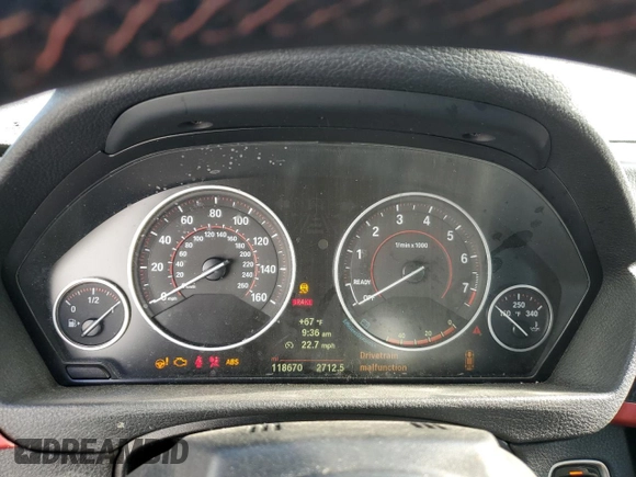 2014 BMW 4 Series 428i with VIN WBA3V5C59EP751239, listed as a Copart auction lot 51503445 with 118,670 mi miles and Salvage title. Bid and sale history available at DreamBid. Image 9.