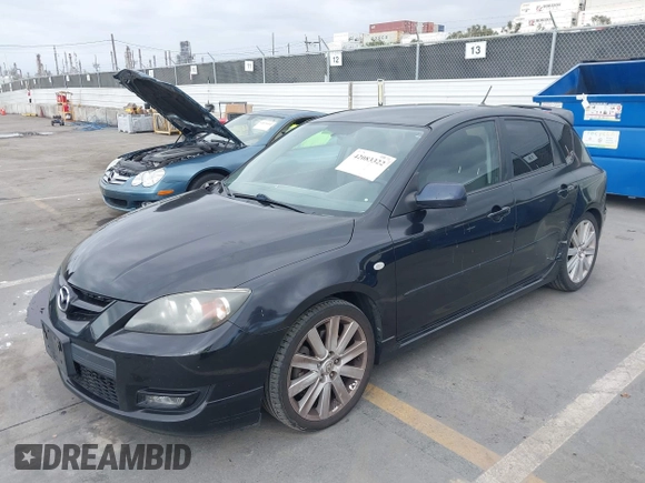 2008 Mazda 3 Mazdaspeed3 Sport with VIN JM1BK34M281857945, listed as a IAAI auction lot 42083322 with 110,416 mi miles and . Bid and sale history available at DreamBid. Image 2.