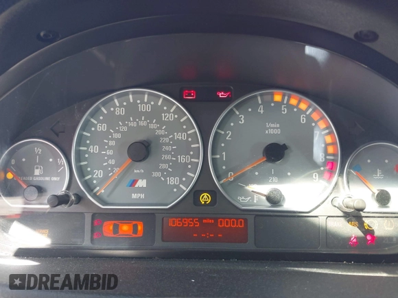 2002 BMW 3 Series M3 with VIN WBSBR93482EX23160, listed as a IAAI auction lot 41908228 with 106,955 mi miles. Bid and sale history available at carsss.com. Image 7.