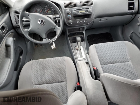 2005 Honda Civic VP with VIN 1HGES16355L008304, listed as a Copart auction lot 53081065 with 37,176 mi miles and Salvage Title. Bid and sale history available at DreamBid. Image 8.
