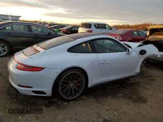 2018 Porsche 911 Carrera S with VIN WP0AB2A98JS122621, listed as a Copart auction lot 83550624 with 71,027 mi miles and Salvage Title. Bid and sale history available at carsss.com. Image 3.