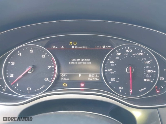 2015 Audi A6 3.0T Premium Plus with VIN WAUFGAFC9FN035982, listed as a IAAI auction lot 41832535 with 152,759 mi miles. Bid and sale history available at carsss.com. Image 7.