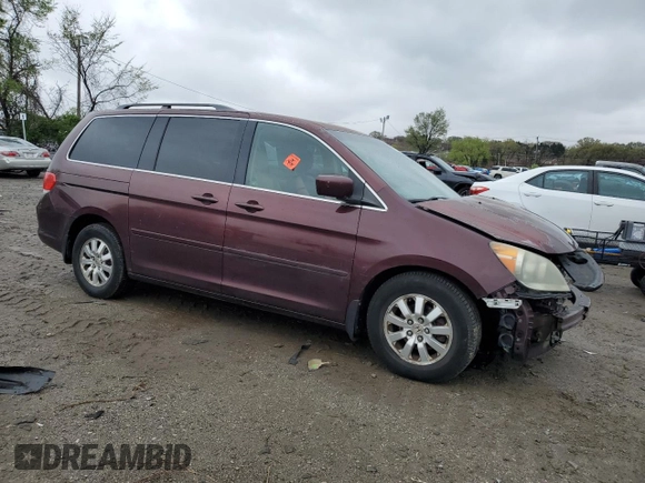 2008 Honda Odyssey EX-L with VIN 5FNRL38798B087573, listed as a Copart auction lot 51915525 with 0 mi miles and Salvage Title. Bid and sale history available at carsss.com. Image 4.