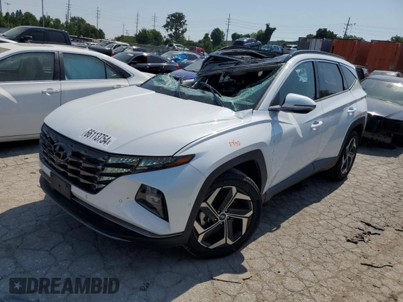 2022 Hyundai Tucson Limited with VIN 5NMJECAE1NH079770, listed as a Copart auction lot 66113754 with 0 mi miles and Salvage Title. Bid and sale history available at carsss.com. Image 1.