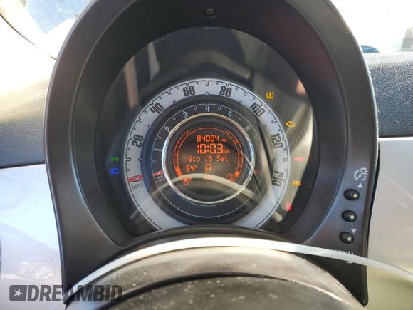 2014 FIAT 500 Pop with VIN 3C3CFFAR9ET250265, listed as a Copart auction lot 43253665 with 84,004 mi miles and Salvage Title. Bid and sale history available at carsss.com. Image 9.