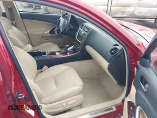 2007 Lexus IS 250 with VIN JTHCK262575010496, listed as a IAAI auction lot 41641740 with 141,664 mi miles. Bid and sale history available at carsss.com. Image 5.