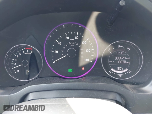 2017 Honda HR-V LX with VIN 3CZRU6H32HM700330, listed as a IAAI auction lot 41879136 with 90,629 mi miles. Bid and sale history available at carsss.com. Image 7.