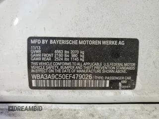 2014 BMW 3 Series 335i with VIN WBA3A9C50EF479026, listed as a Copart auction lot 76541044 with 115,192 mi miles and Clean Title. Bid and sale history available at carsss.com. Image 13.