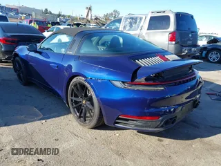 2024 Porsche 911 4 with VIN WP0BA2A93RS228140, listed as a IAAI auction lot 41743283 with 630 mi miles. Bid and sale history available at carsss.com. Image 3.