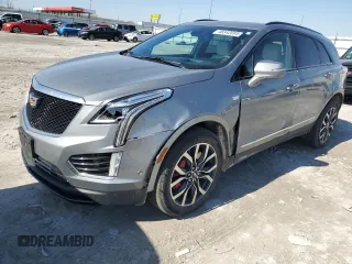 2023 Cadillac XT5 AWD Sport with VIN 1GYKNGRS7PZ133622, listed as a Copart auction lot 48342095 with 63,008 mi miles and Salvage title. Bid and sale history available at DreamBid. Image 1.