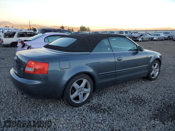 2004 Audi A4 3.0L with VIN WAUDT48H04K015549, listed as a Copart auction lot 85260524 with 203,946 mi miles and Salvage Title. Bid and sale history available at carsss.com. Image 3.