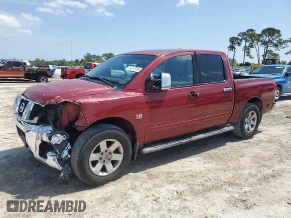 2004 Nissan Titan LE z VIN 1N6AA07B24N515239, wystawiony jako Copart lot #54713705 z przebiegiem 291 421 mil mil oraz Szkoda całkowita • Salvage title. Historia ofert i sprzedaży dostępna na DreamBid. Obrazek 1.