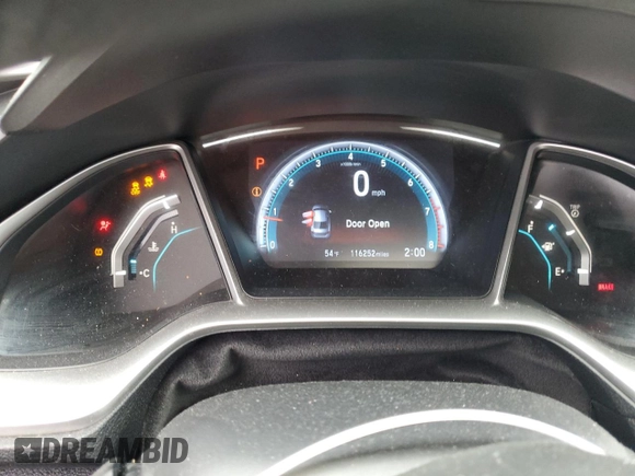 2016 Honda Civic Sedan EX with VIN 2HGFC2F76GH521202, listed as a Copart auction lot 48071635 with 116,252 mi miles and Clean Title. Bid and sale history available at carsss.com. Image 9.