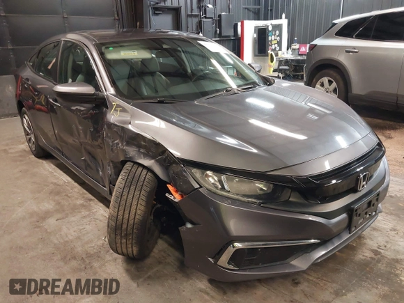 2020 Honda Civic Sedan LX with VIN 2HGFC2F65LH525081, listed as a IAAI auction lot 41803577 with 49,321 mi miles. Bid and sale history available at carsss.com. Image 1.