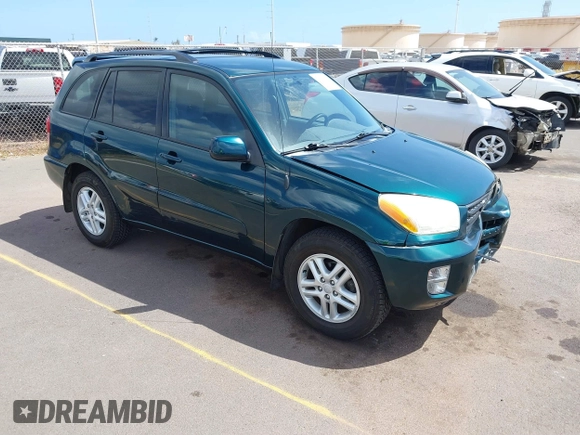 2003 Toyota RAV4 with VIN JTEGH20V030090992, listed as a IAAI auction lot 41798546 with 55,790 mi miles. Bid and sale history available at carsss.com. Image 1.