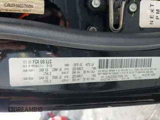 2016 Jeep Compass High Altitude z VIN 1C4NJDEB9GD759284, wystawiony jako Copart lot #83671904 z przebiegiem 122 819 mil mil oraz Szkoda całkowita • Salvage title. Historia ofert i sprzedaży dostępna na DreamBid. Obrazek 14.