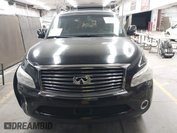2014 Infiniti QX80 with VIN JN8AZ2NF2E9555963, listed as a IAAI auction lot 41894699 with 143,255 mi miles. Bid and sale history available at carsss.com. Image 12.