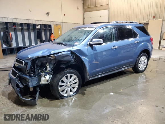 2011 Chevrolet Equinox LTZ with VIN 2CNFLGEC4B6265278, listed as a Copart auction lot 47485685 with 109,648 mi miles and Salvage Title. Bid and sale history available at carsss.com. Image 1.