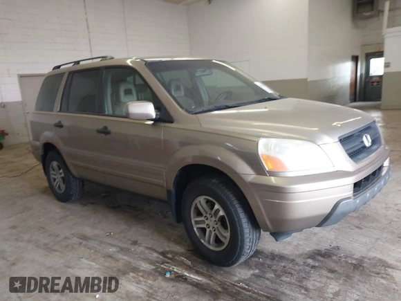 2005 Honda Pilot EX-L with VIN 5FNYF18565B019345, listed as a IAAI auction lot 41641423 with 282,099 mi miles. Bid and sale history available at carsss.com. Image 1.