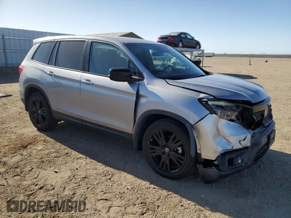 2021 Honda Passport Sport with VIN 5FNYF7H21MB010611, listed as a Copart auction lot 54325775 with 28,362 mi miles and Salvage title. Bid and sale history available at DreamBid. Image 4.