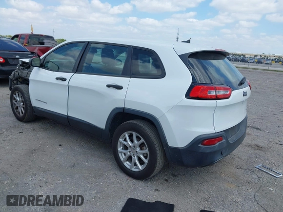 2015 Jeep Cherokee Sport with VIN 1C4PJLAB2FW566132, listed as a IAAI auction lot 42103012 with 138,016 mi miles. Bid and sale history available at carsss.com. Image 3.